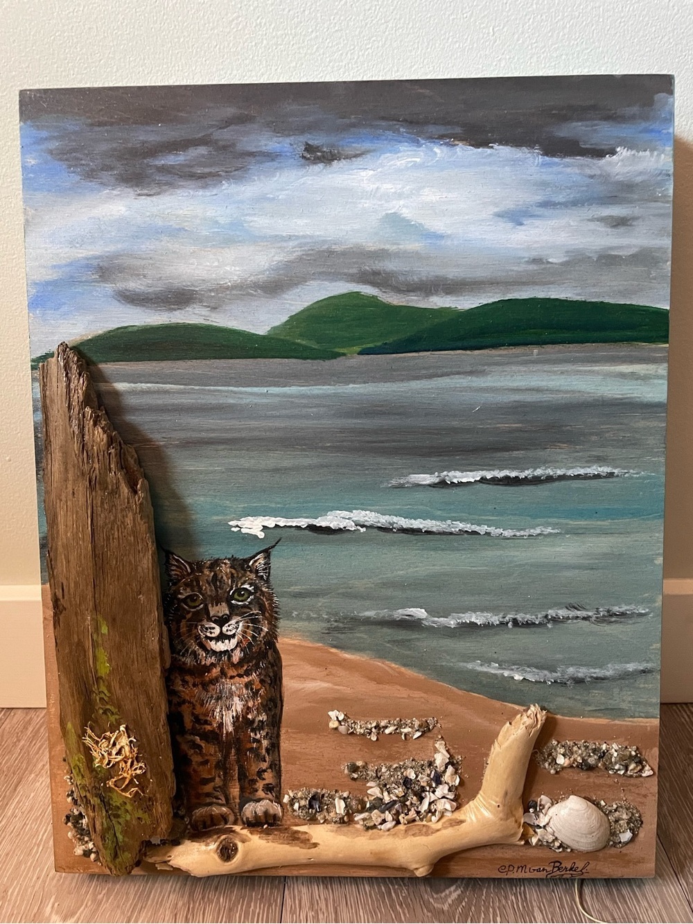 Hand Painted Mixed Media Art Sunshine Coast BC By Cornelia Van Berkel West Coast